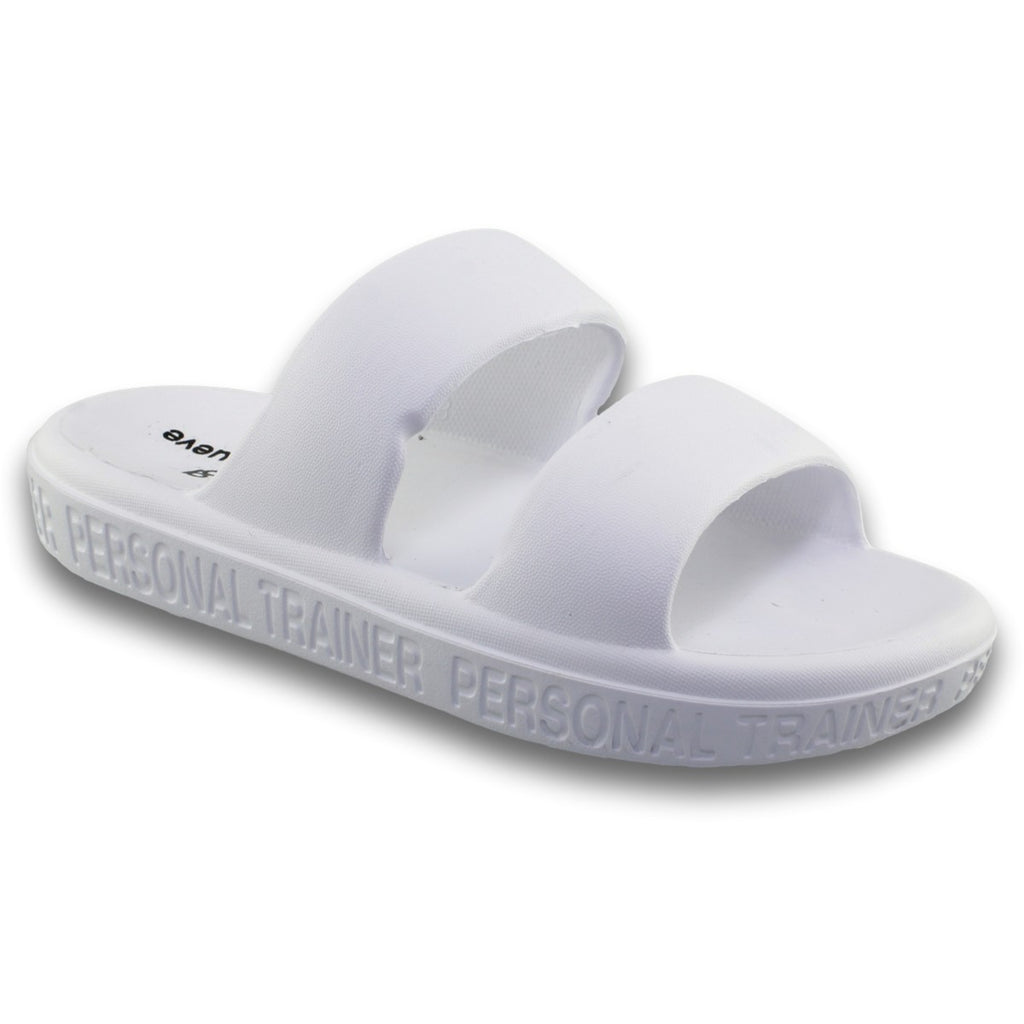 Con Chancleta De Hule Sandalias Para Mujer Comodas Estilo 0270Pi5 Marca Piso Nueve Acabado Hule Color Blanco