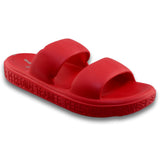 Sandalias Para Mujer De Baño Estilo 0270Pi5 Marca Piso Nueve Acabado Hule Color Rojo