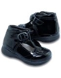 Zapatos Escolares De Niña Estilo 0430Sa14 Marca Sarahi Acabado Charol Color Negro
