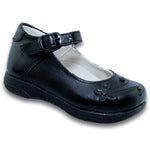 Zapatos Escolares Para Niña Con Mariposa Estilo 0440Sa15 Marca Sarahi Acabado Simipiel Color Negro