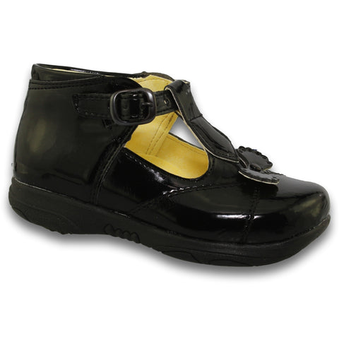 Zapatos Escolares De Niña Estilo 0480Sa14 Marca Sarahi Acabado Charol Color Negro