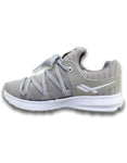 Tenis Urbanos De Niña Estilo 0522Ti21 Marca Tiba Acabado Malla Color Gris Blanco