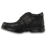 Zapatos Con Cierre Velcro Para Niño Estilo 0710To17 Marca Toy Box Acabado Piel Color Negro