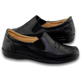 Zapatos De Descanso Acojinados Para Mujer Estilo 0802Am5 Marca Amparo Acabado Piel Color Negro