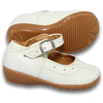 Zapatos Para Niña Balerinas Estilo 0807Be14 Marca Betsy Acabado Simipiel Color Blanco