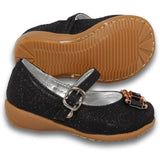 Zapatos Para Niña Balerinas Estilo 0826Be14 Marca Betsy Acabado Sintetico Color Negro Brillos