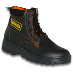 Botas Para Hombre, Acabado Piel, Costura De Color Sin Casco Estilo 1004Ch7 Marca Chuyitos Acabado Piel Color Negro Naranja