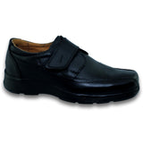 Zapatos Para Hombre De Vestir Con Velcro. Estilo 1235Hu7 Marca Hurt Acabado Piel Color Negro