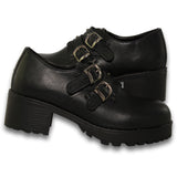 Zapatos Para Mujer Casuales Estilo 1426Vi5 Marca Vivi Shoes Acabado Simipiel Color Negro