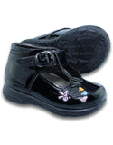 Zapatos Escolares De Niña Estilo 2021Sa14 Marca Sarahi Acabado Charol Color Negro
