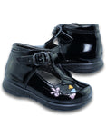 Zapatos Escolares De Niña Estilo 2021Sa14 Marca Sarahi Acabado Charol Color Negro