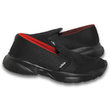 Zapatos Tipo Tenis Para Mujer Estilo 4020Mi5 Marca Miler Acabado Malla Color Negro Rojo