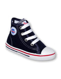 Tenis  Casual De Niño Marca Alcansame Acabado Textil Color Marino Estilo 0800Al17