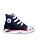 Tenis  Casual De Niño Marca Alcansame Acabado Textil Color Marino Estilo 0800Al17