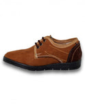Zapatos Casuales Para Niño Estilo 0488Al17 Marca Albertts Acabado Durazno Color Avellana Cafe