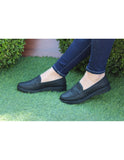 Zapatos De Confort Para Mujer Estilo 0400Pi5 Marca Piso Nueve Acabado Simipiel Color Negro